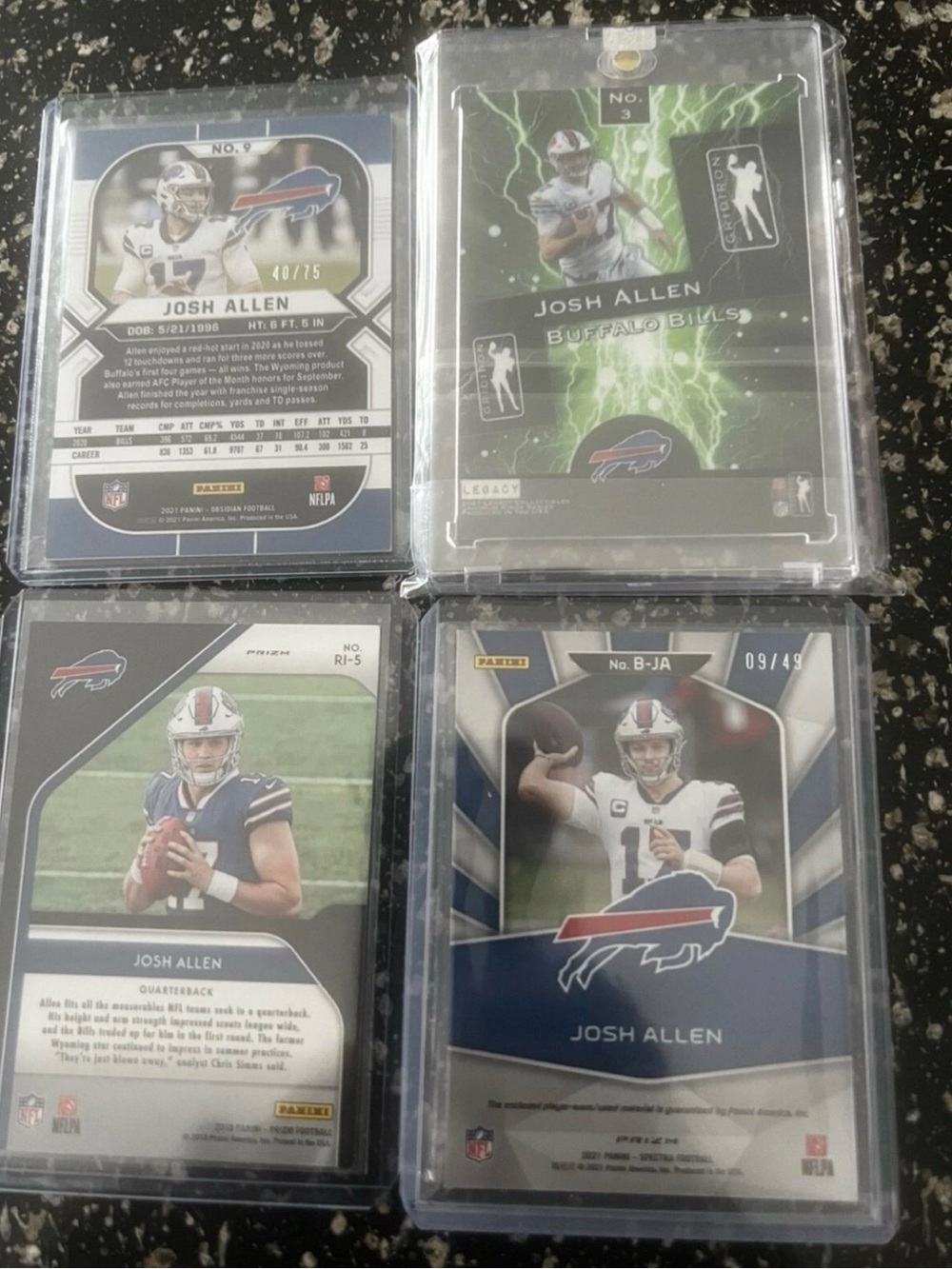 Josh Allen Card Bundle (Prizm Rookie Included!) - Picture 8 of 9